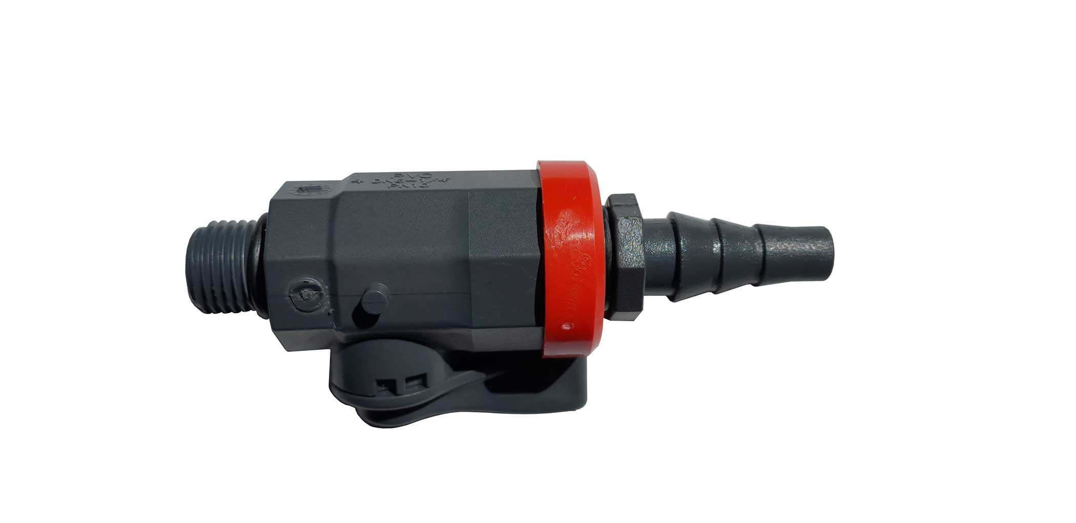 Laborkugelhahn PVC/EPDM ¼ Zoll BSP