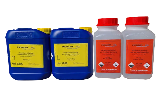 chemical-set for water treatment ph/CL