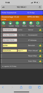 WPD-A3 gewerbl. pH/Redox/fCl. Wandmontage
