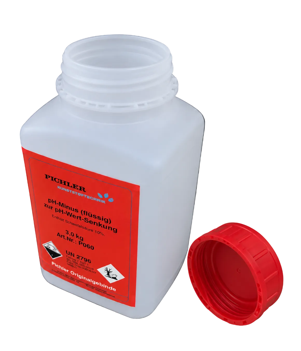 empty bottle for ph - nature 3 kg, Weithals HDPE