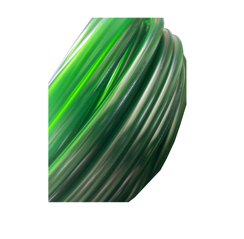 PVC-Schlauch, grün-leicht-transparent