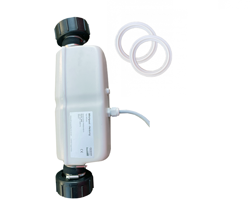 Heizung kompl. mit 2 Dichtungen, 2x2040 Watt, Kabel 1,5 m