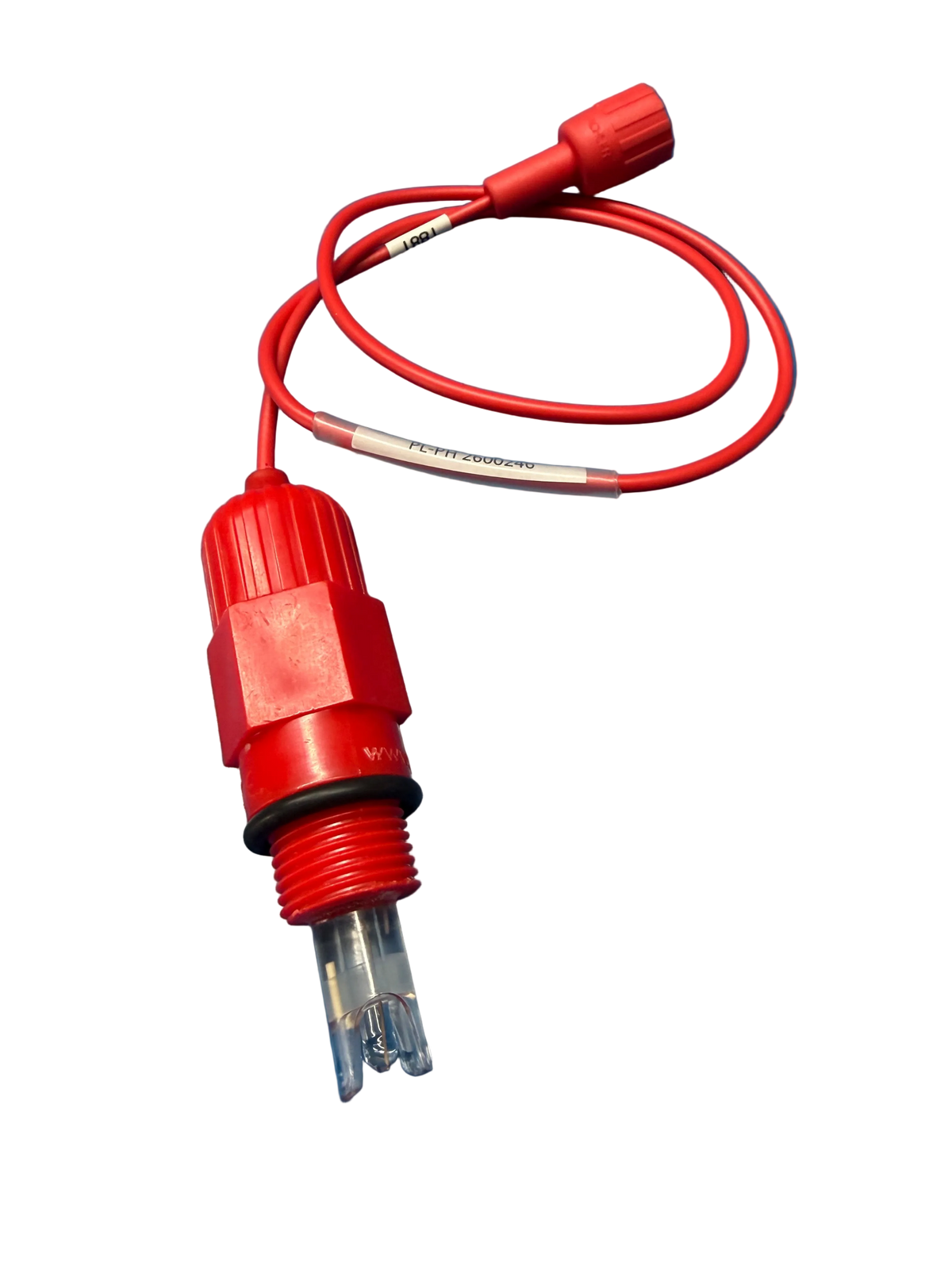 pH-Elektrode, kurzer Körper, rot (geeignet für Wandanlage & Dosiertreppe)