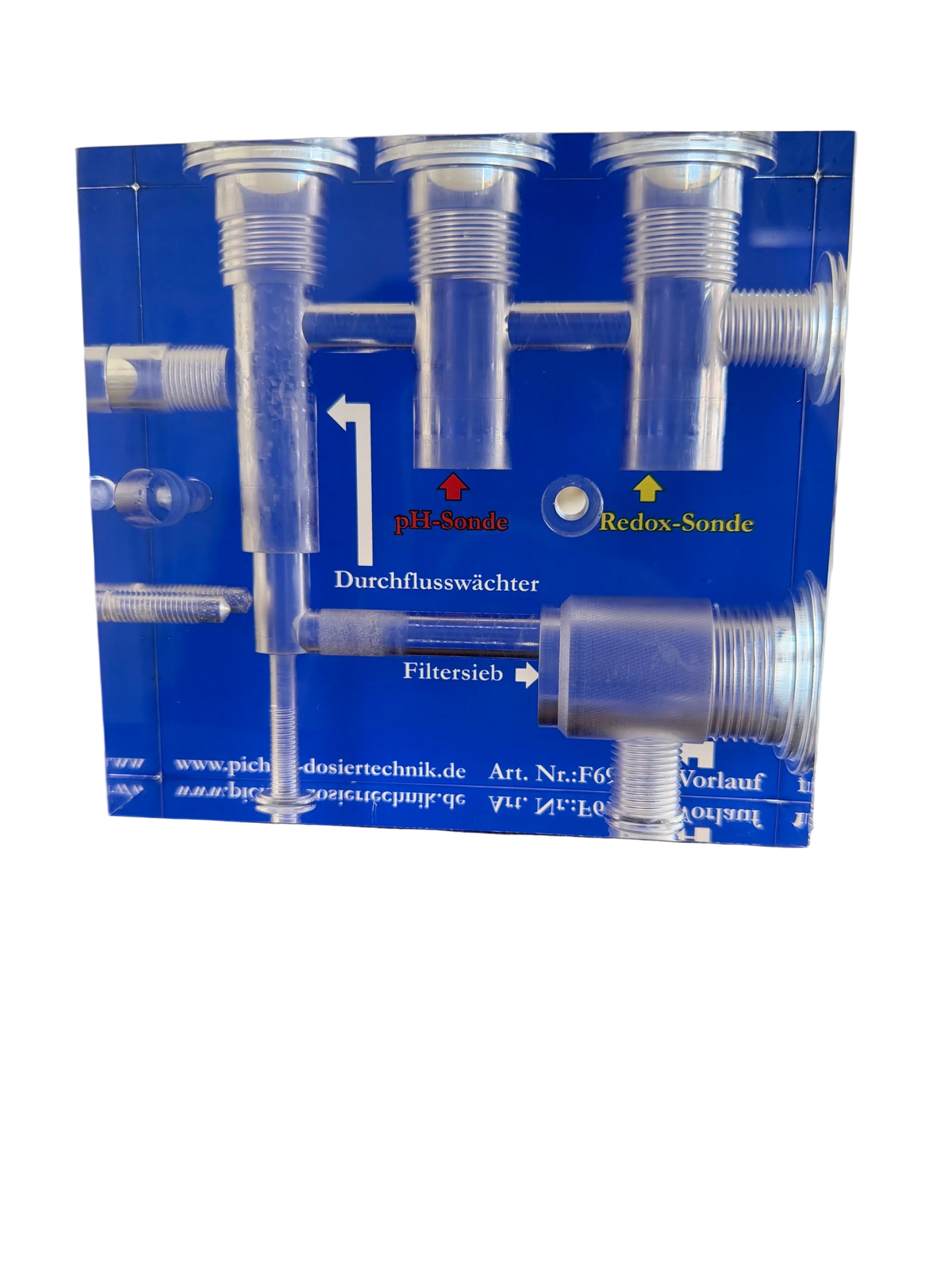 Acrylic block measuring unit for dosing system *