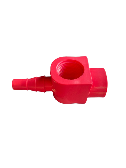 T-Stück für Impfventil rot Einspeisung PH/CL PVC