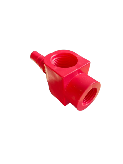 T-Stück für Impfventil rot Einspeisung PH/CL PVC