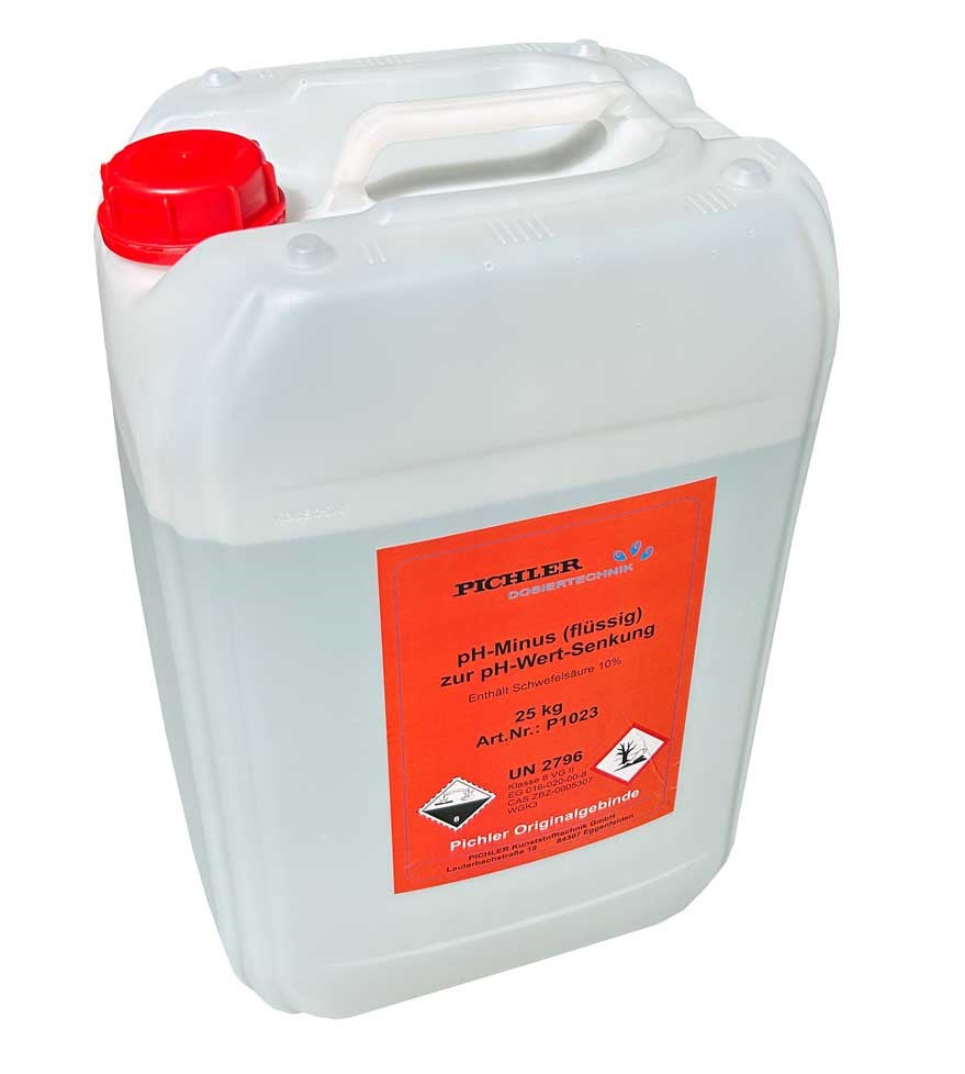 PH minus flüssig 25 kg   10%    UN2796/Kl.8