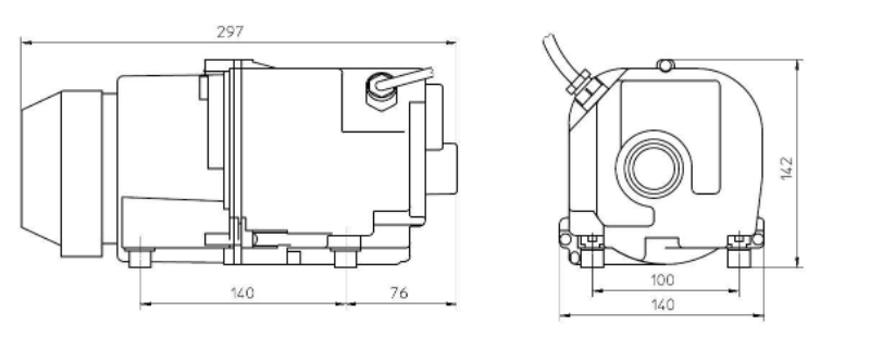 Gebläse, Whirlp.m.elektr.Vorheiz. Metrax