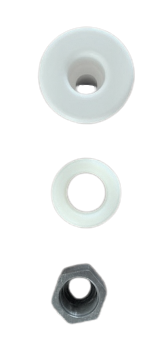 Temperaturfühlergehäuse (gespritzt weiß PVC)