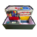 Dosiertreppe Anthrazitgrau RAL 7016, inkl. WPD-A4 mini pH/Redox + WLAN Modul