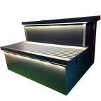 Dosiertreppe Anthrazitgrau RAL 7016, inkl. WPD-A4 mini pH/Redox + WLAN Modul