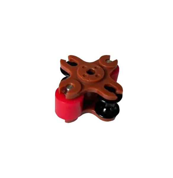 Turnstile complete for peristaltic pump, red