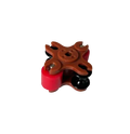 Turnstile complete for peristaltic pump, red