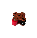 Turnstile complete for peristaltic pump, red