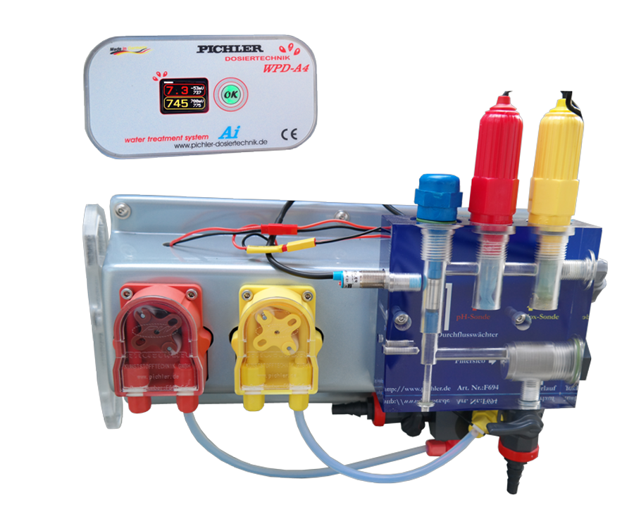 Dosieranlage WPD-A4 mini pH/Redox Einbau