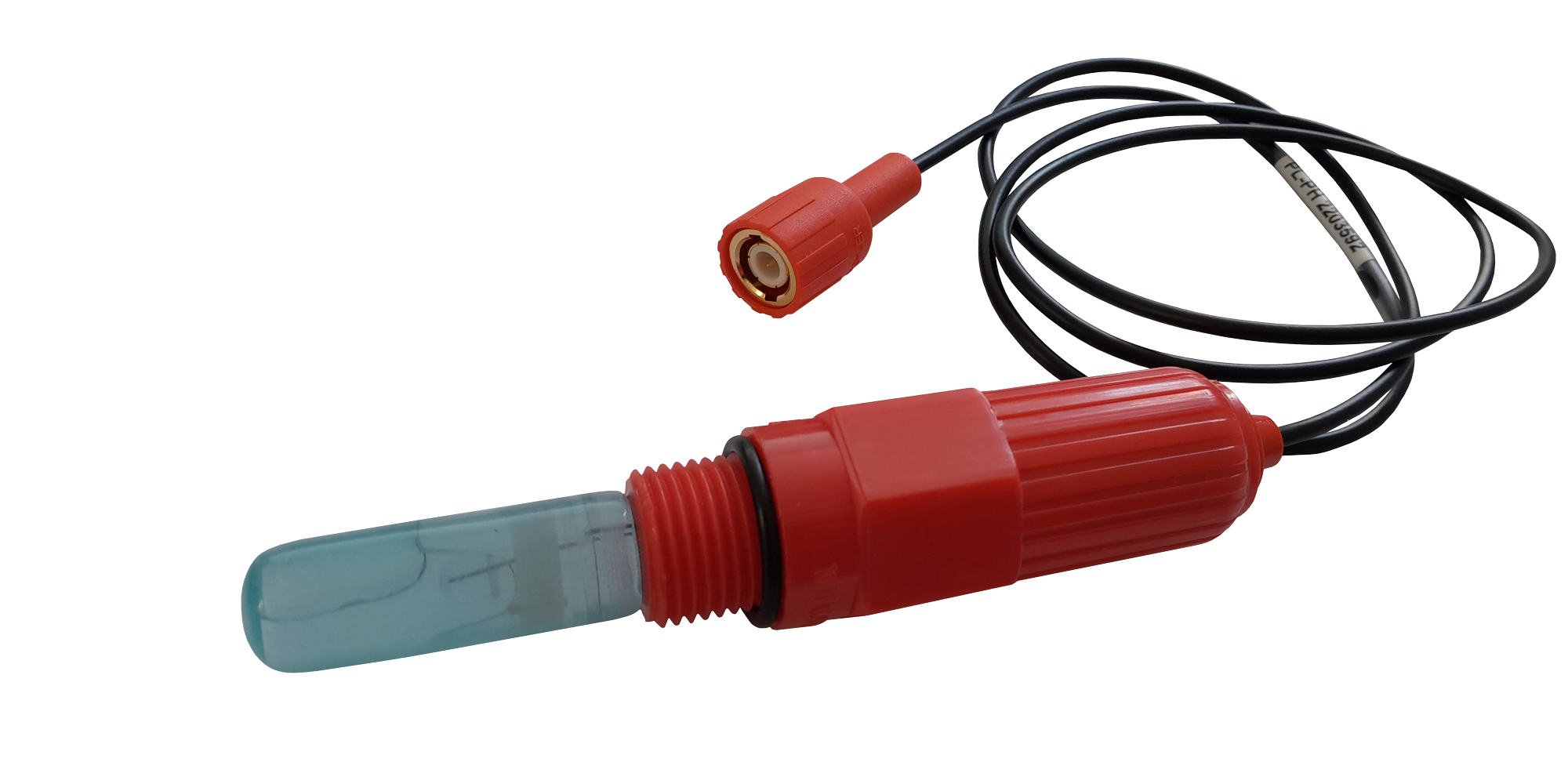 pH-Elektrode, langer Körper, rot