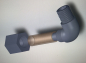 Preview: PVC, 1/4" x M12x1,25 Winkel Einschraubverschraubung blau
