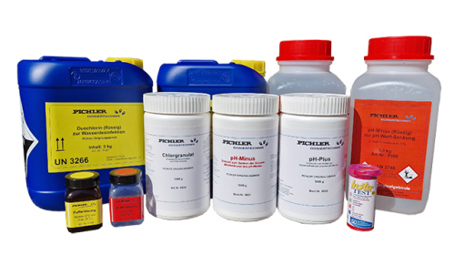 chemical-set for water treatment ph/CL
