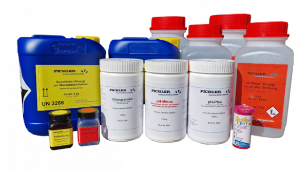 Chemie - Starterset für Dosieranlage pH / Chlor