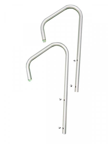 Whirlpoolreling-Set LI+RE Sania 950 Silber inkl. Beleuchtung